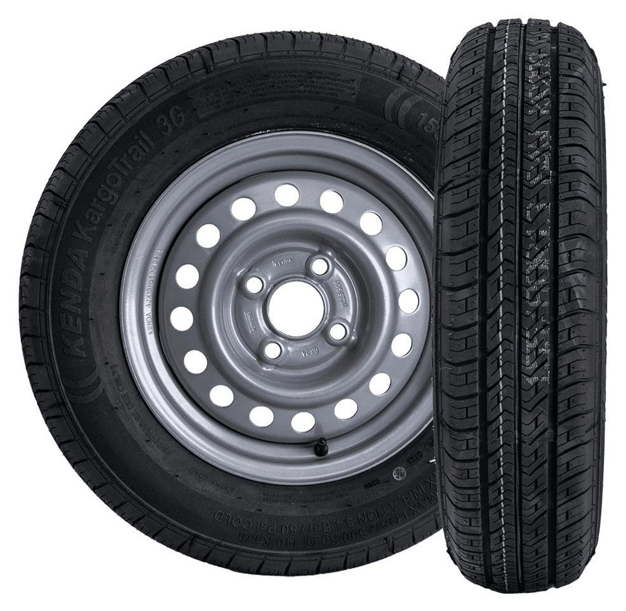 KENDA 2er Set Anhängerräder 155/80 R13 für PKW-Anhänger und Caravan