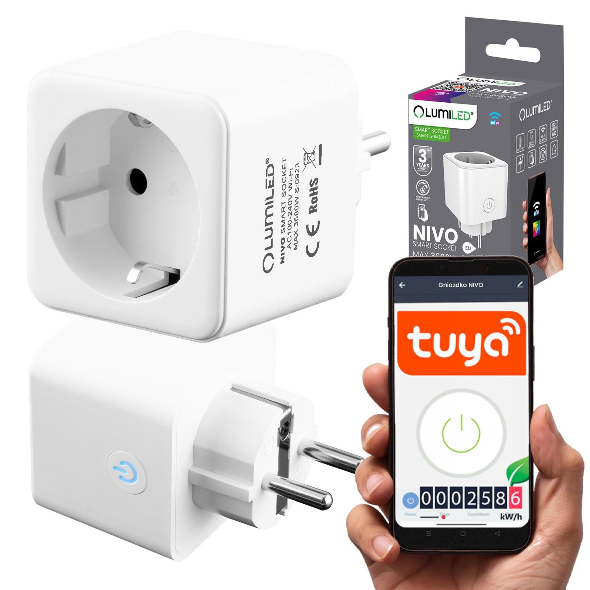 LUMILED Smart WLAN Steckdose NIVO