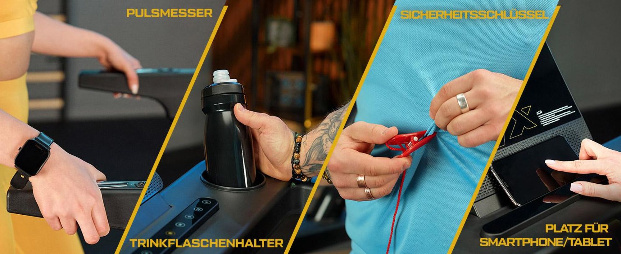 TREX SPORT Laufband für zuhause klappbar elektrisch TX-700TM RUNVO | Treadmill mit LCD-Display, Bluetooth, bis 16 km/h, 15 Programme, 2 PS, bis 120kg