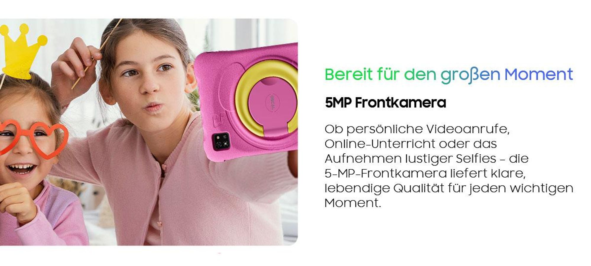 Blackview Pad 60 Kids, Kinder Tablet, 10,1", 12GB+128GB, Android 15, Elternkontrolle, Kinder-Modus, HD-Streaming, WiFi 6, mit stoßfester Schutzhülle