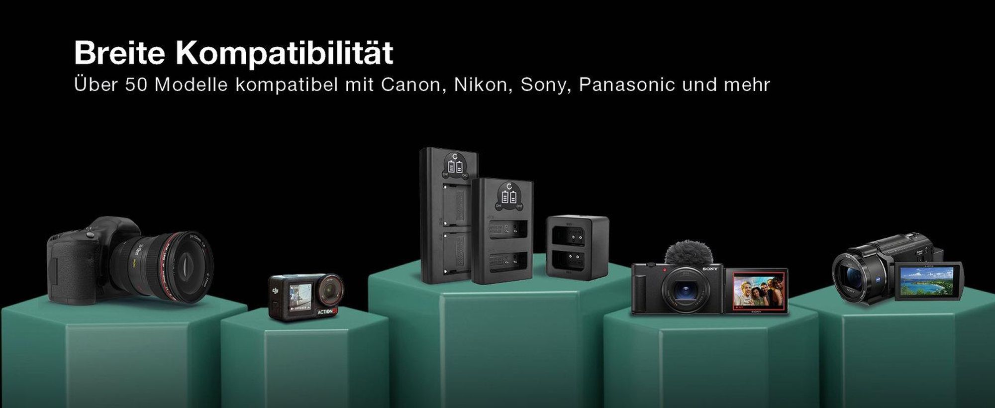 CELLONIC NP-FM500H Dual Schnellladegerät kompatibel mit Sony Alpha A57 A58 SLT-A58 A65 A68 A77 II A99 II A100 A200 A300 A350 A500 A700 A900 R1 DSLR-A200 BC-VM10 Akkuladegerät Ladekabel Dual Ladegerät