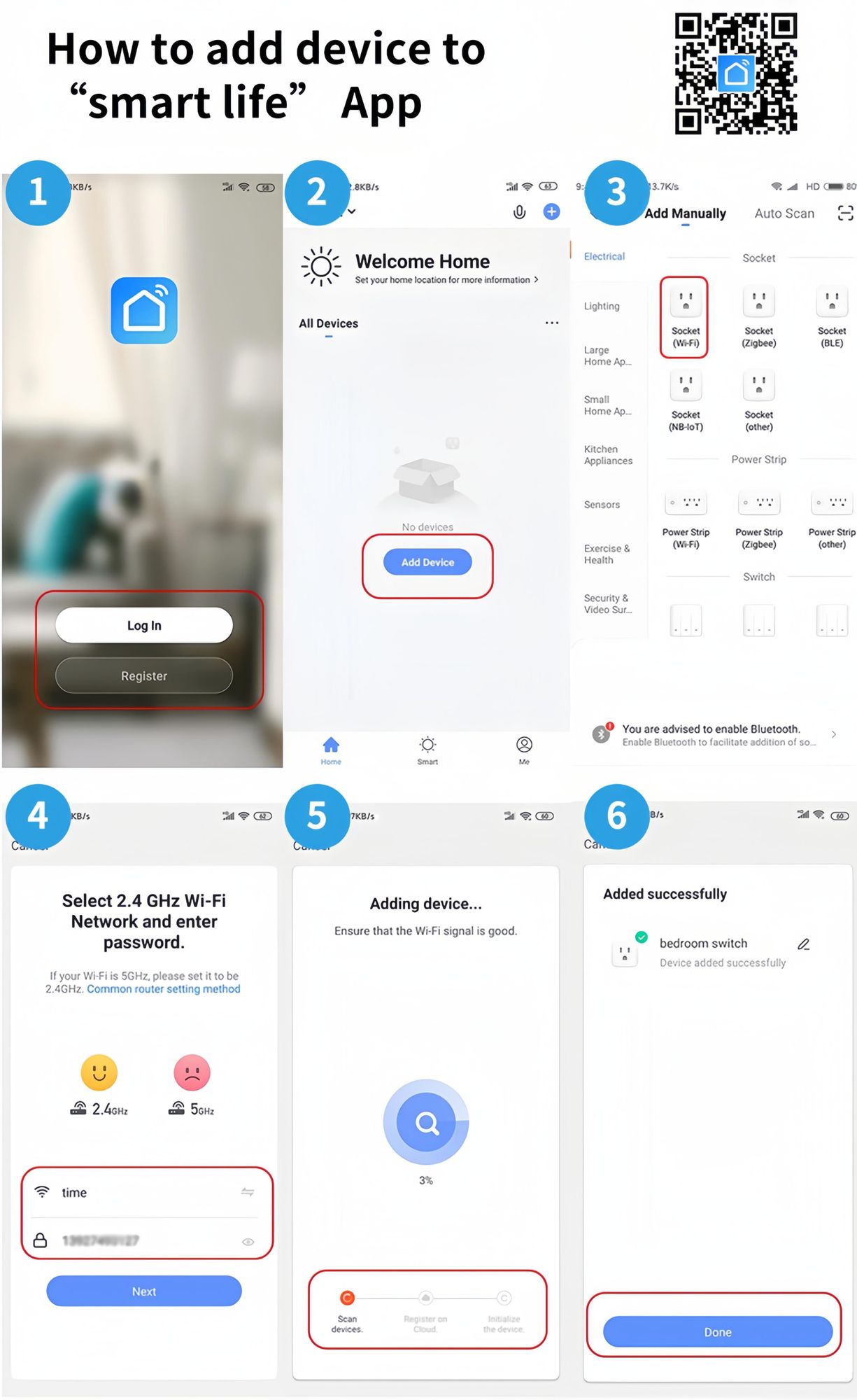 4-delige set wifi-stekkers, Smart Plug met app-bediening, 16A 3.520W, timer, energieverbruik monitoren, Alexa & Google Assistant