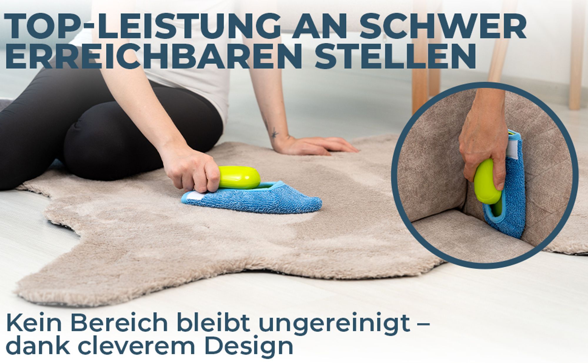 Silva - Mini Hand Mop - Nachhaltige Mikrofaser Allzweckbezug
