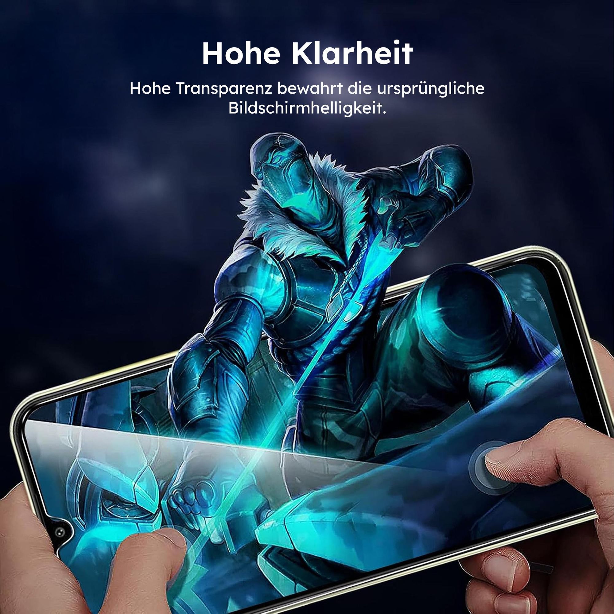 alkaya. Samsung Galaxy A34 Displayschutzglas, Panzerglas, Schutzfolie - Transparent
