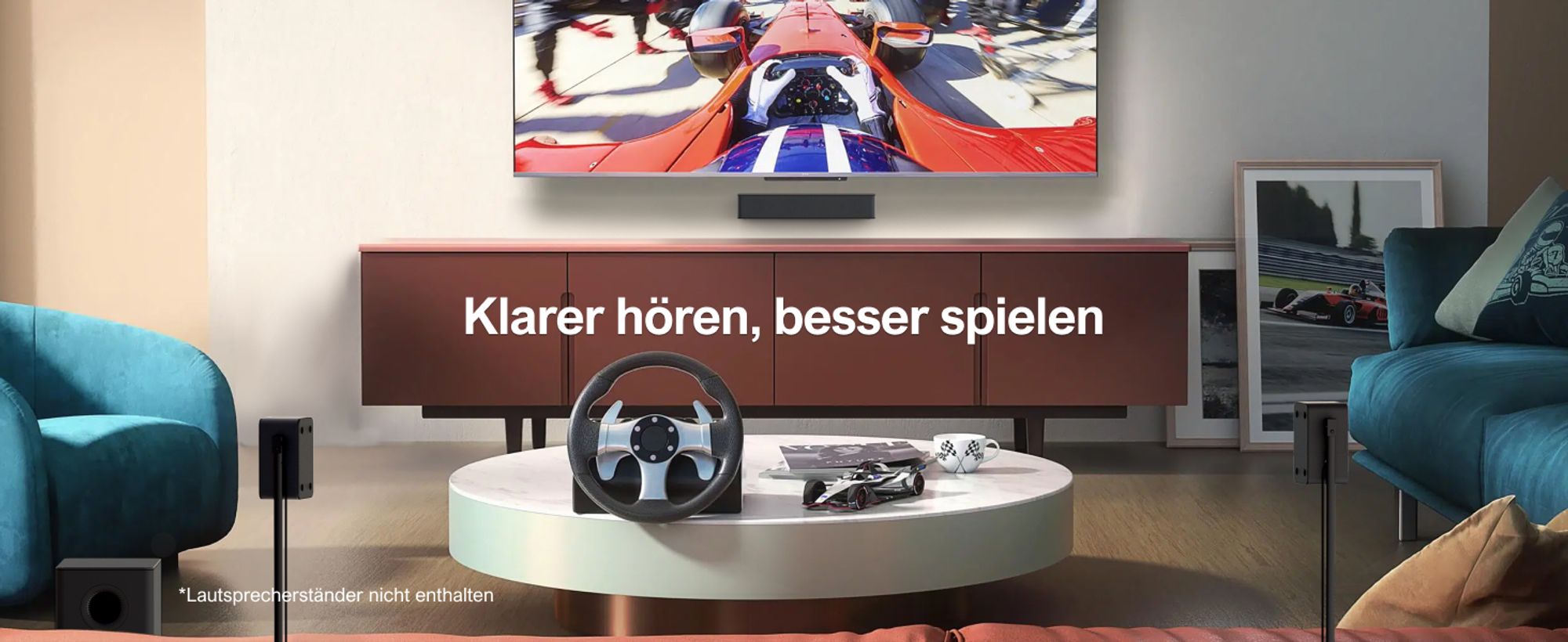 ULTIMEA 5.1 Soundbar mit Dolby Atmos, 3D Surround Sound System mit Subwoofer, 2 Rear-Lautsprechern, Soundbar Bluetooth 5.3 mit Einstellbarem Bass