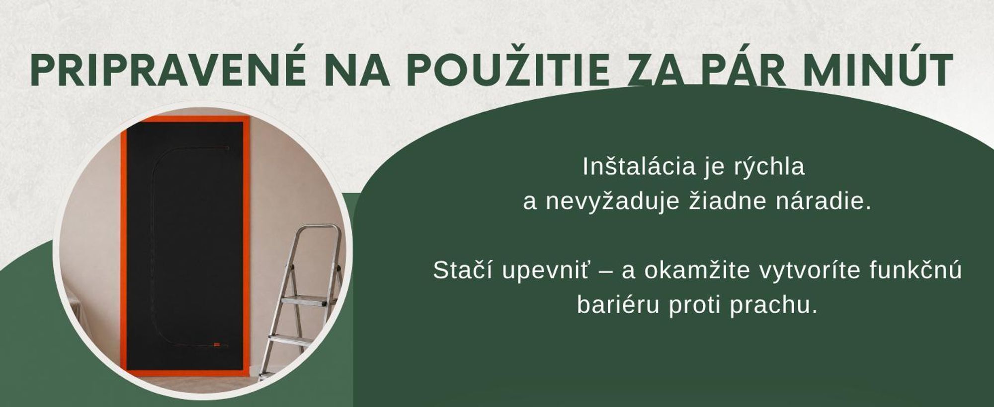 SafeCore Staubschutztür 2x 220x110 cm so Zipsom, Prémiová Netkaná Polypropylénová Textília, Opakovane Použiteľná Prachová Bariéra na Renováciu