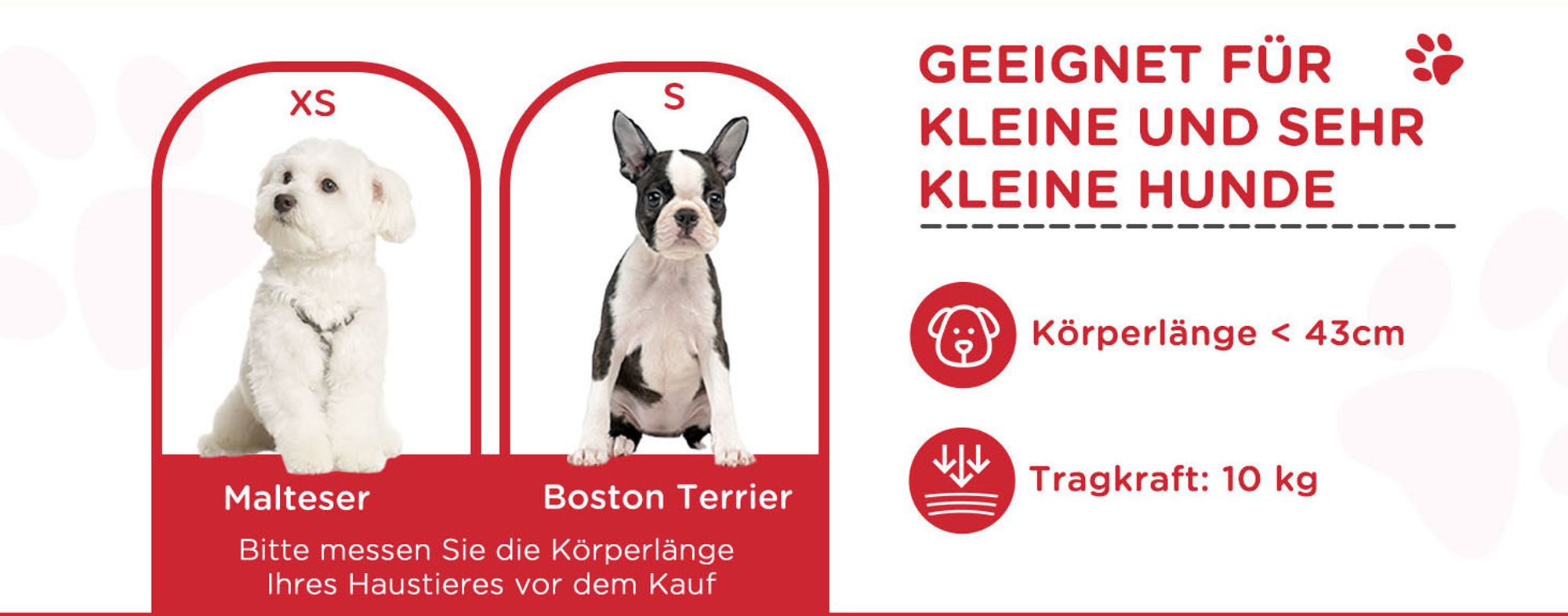 PawHut Hundebuggy Hundewagen für kleine Hunde Katzen Pet Stroller Oxford Rot