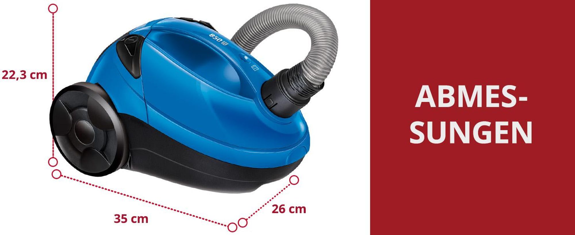 Beutelstaubsauger - stark - leise, Handheld - Zimmer MPM MOD-53