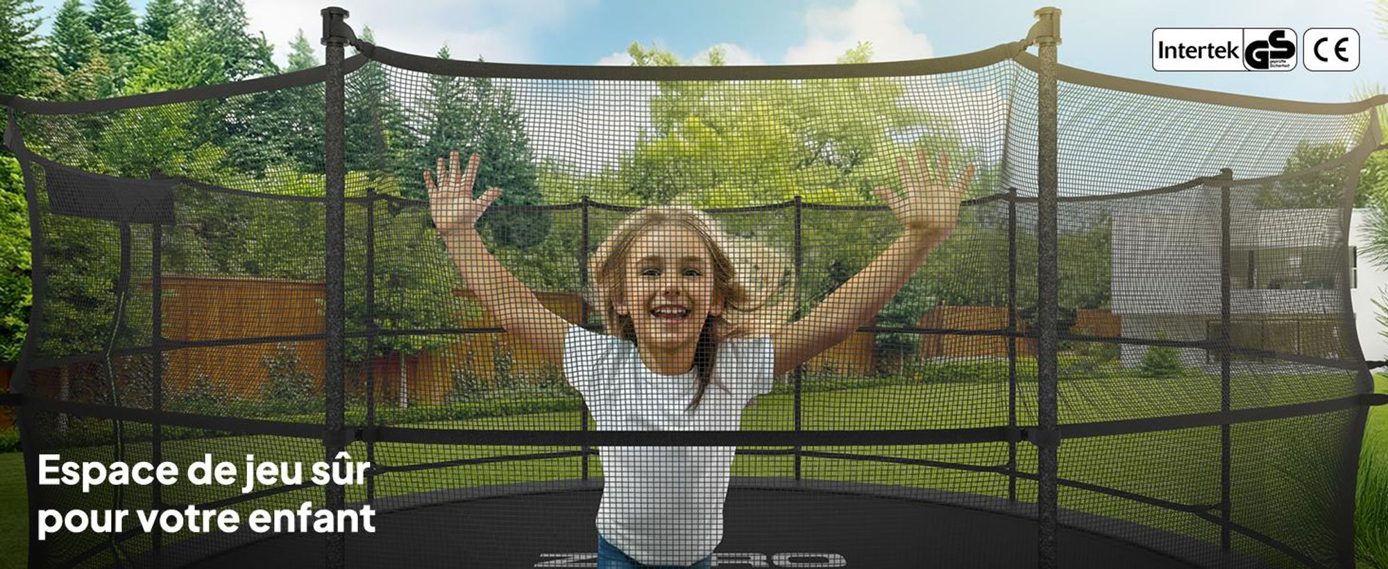Trampoline ZIPRO Jump Pro IN | 6 pieds (Ø 183 cm) | Trampoline de jardin pour enfants, kit complet comprenant un filet de sécurité, une housse de protection, pour l'extérieur, vert