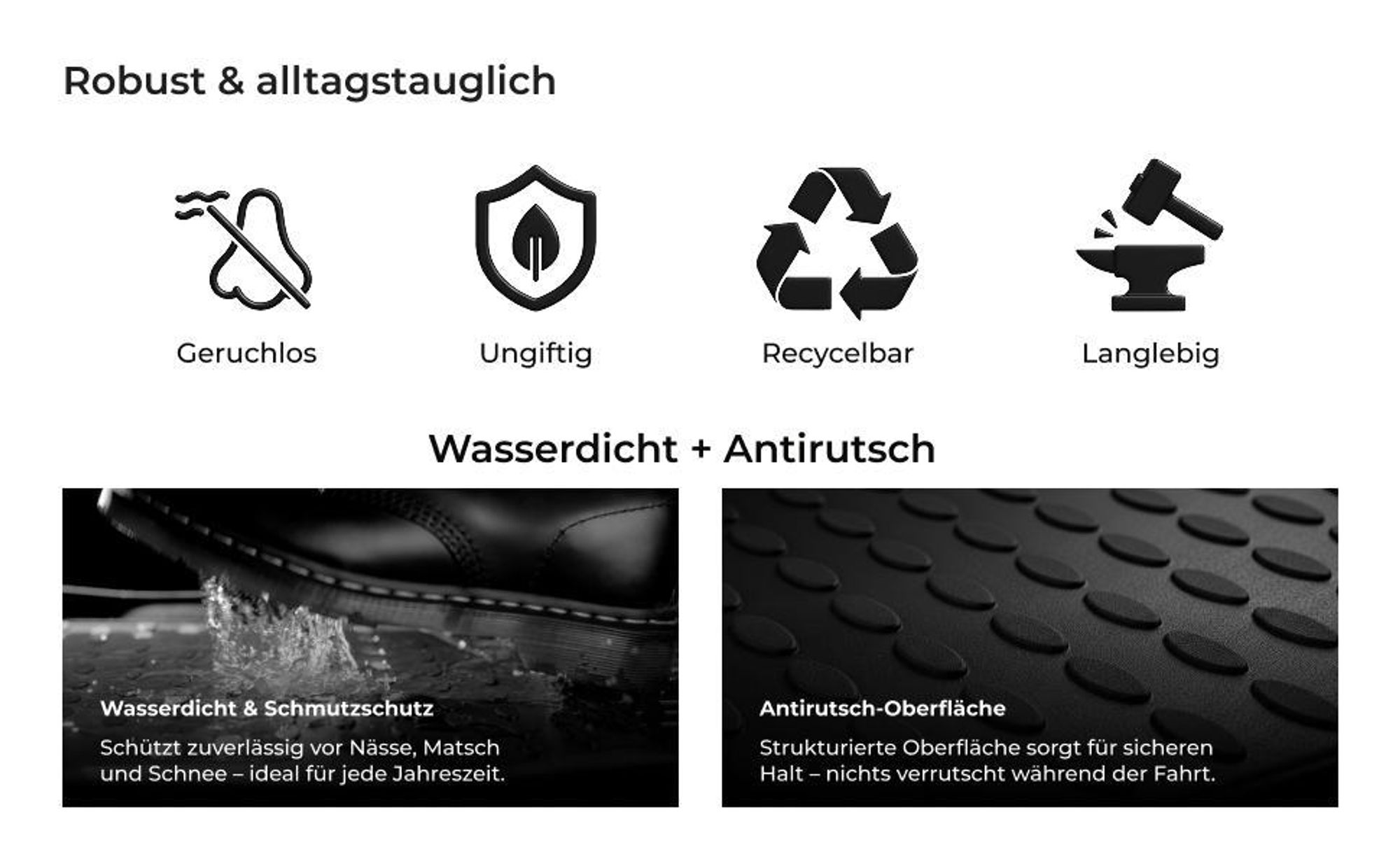 ELEMENT Kofferraummatte passend für Cupra Leon ST I 2020-heute Kombi 5-Türer Polyurethan | 1-teilig