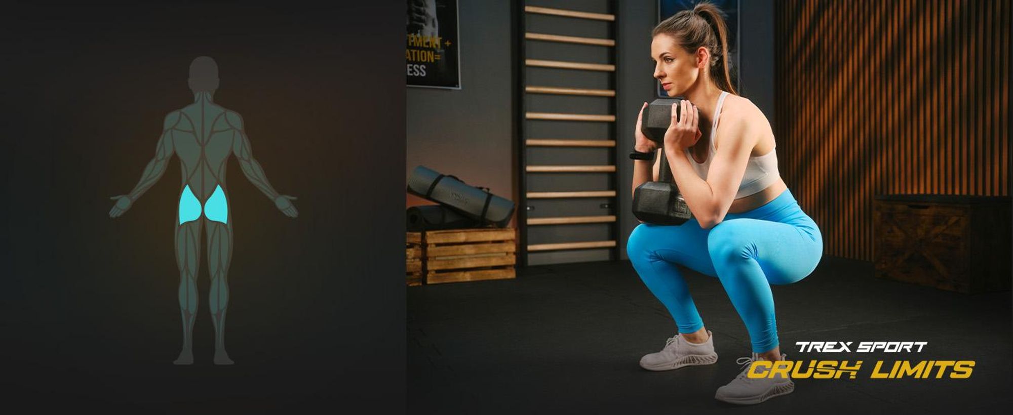 TREX SPORT Kurzhanteln Hanteln Set 2x5kg TX-005CD | Kunststoff Hexagon Dumbbell für Krafttraining | sechseckige Anti-Roll Form, ergonomischer Griff