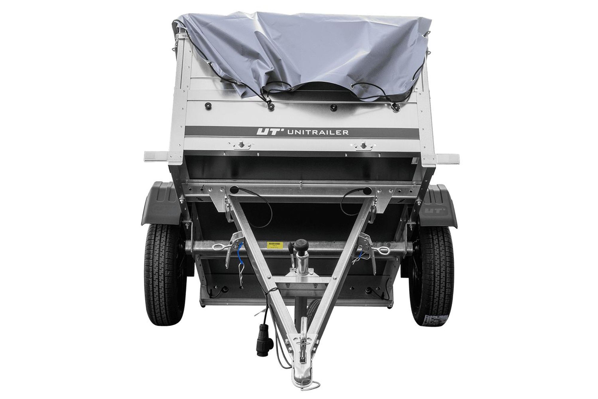 Anhänger GARDEN TRAILER 150 KIPP mit zusätzlichen Bordwänden, Stützrad und Flachplane