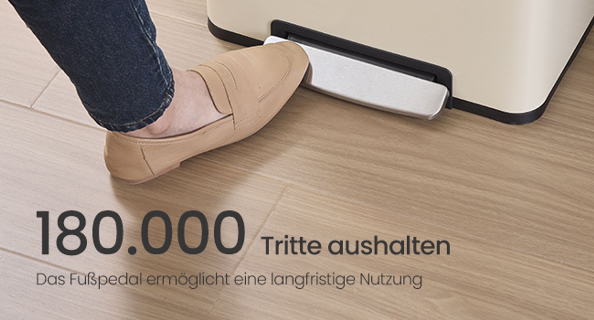 Mülleimer 50 L, 15 Müllsäcke, Stahl, herausnehmbarer Inneneimer aus Kunststoff, Griffe, Softclose, mit Deckel