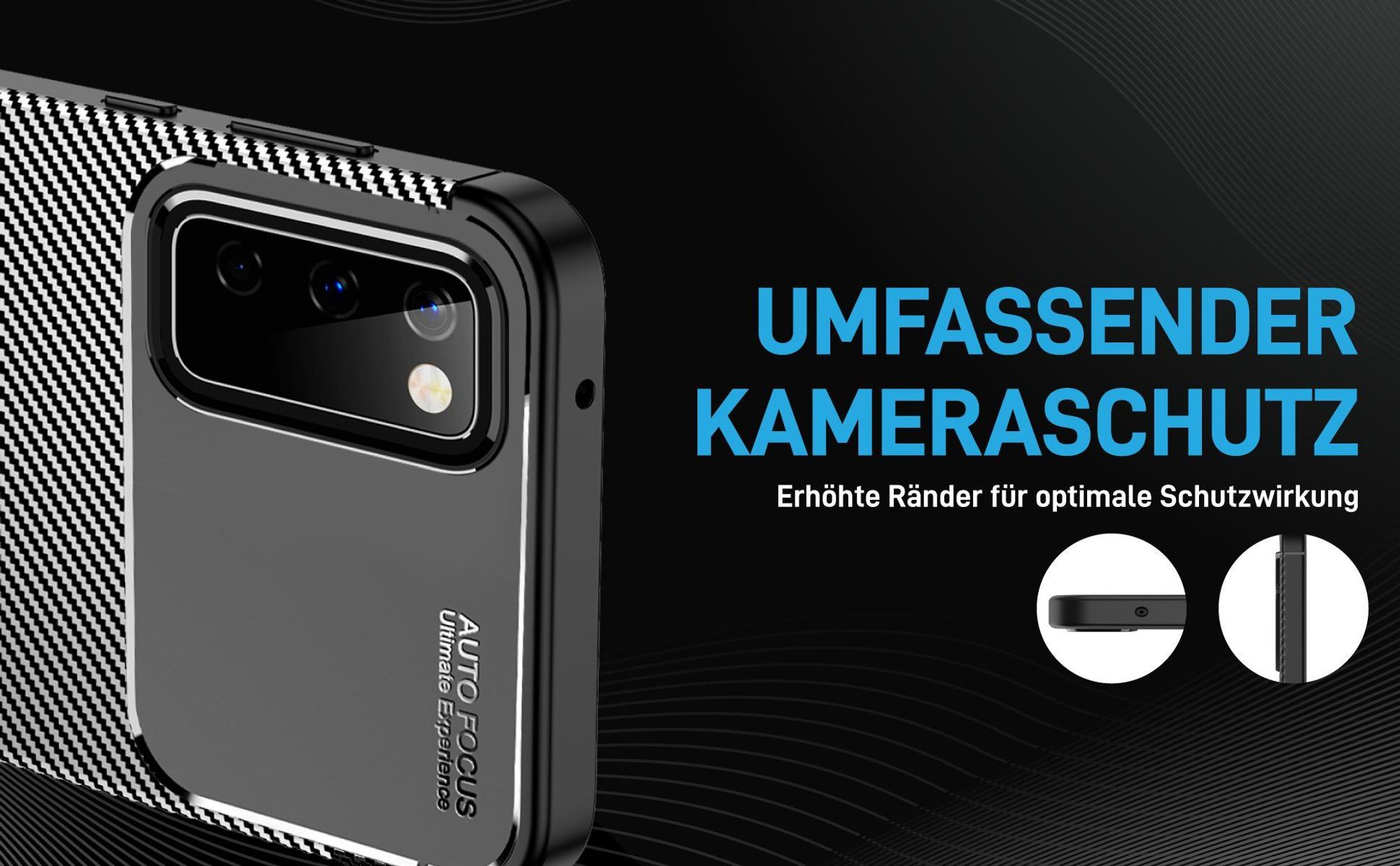 Stoßfestes Handy Case mit Kameraschutz für Samsung Galaxy S20 FE
