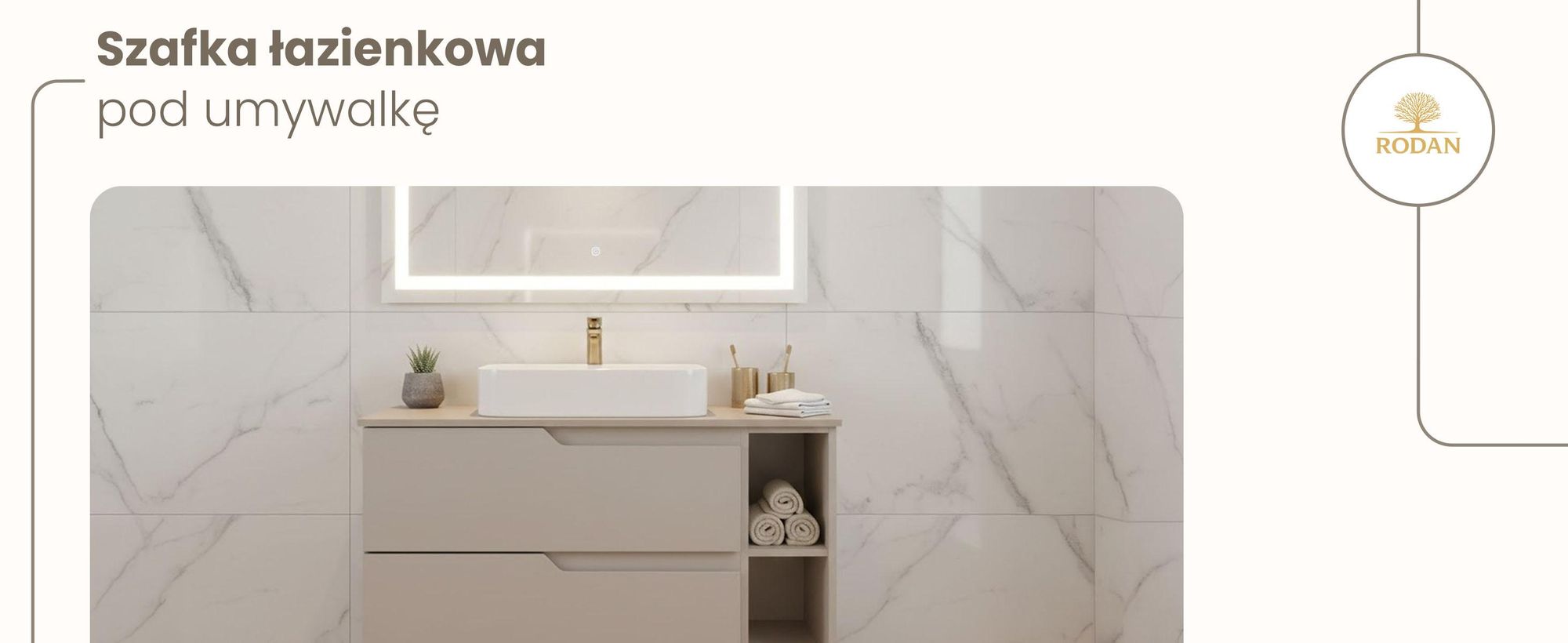 RODAN, szafka łazienkowa, szafka pod umywalkę, meble łazienkowe, szafka z szufladami