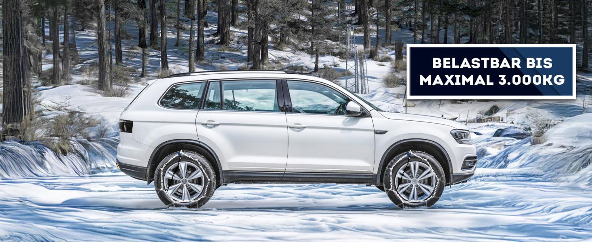 WERKTHOR Schneeketten 2x – Zugelassene Metall Schneeketten für PKW, optimaler Grip, schnelle Montage & passend für diverse Reifengrößen