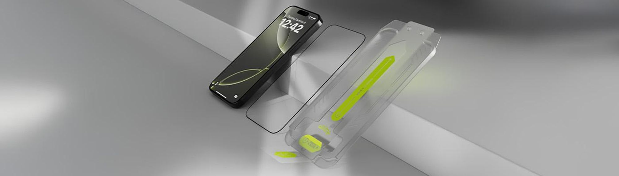 Allity PerFit Hartglas für iPhone 12 einfache Montage