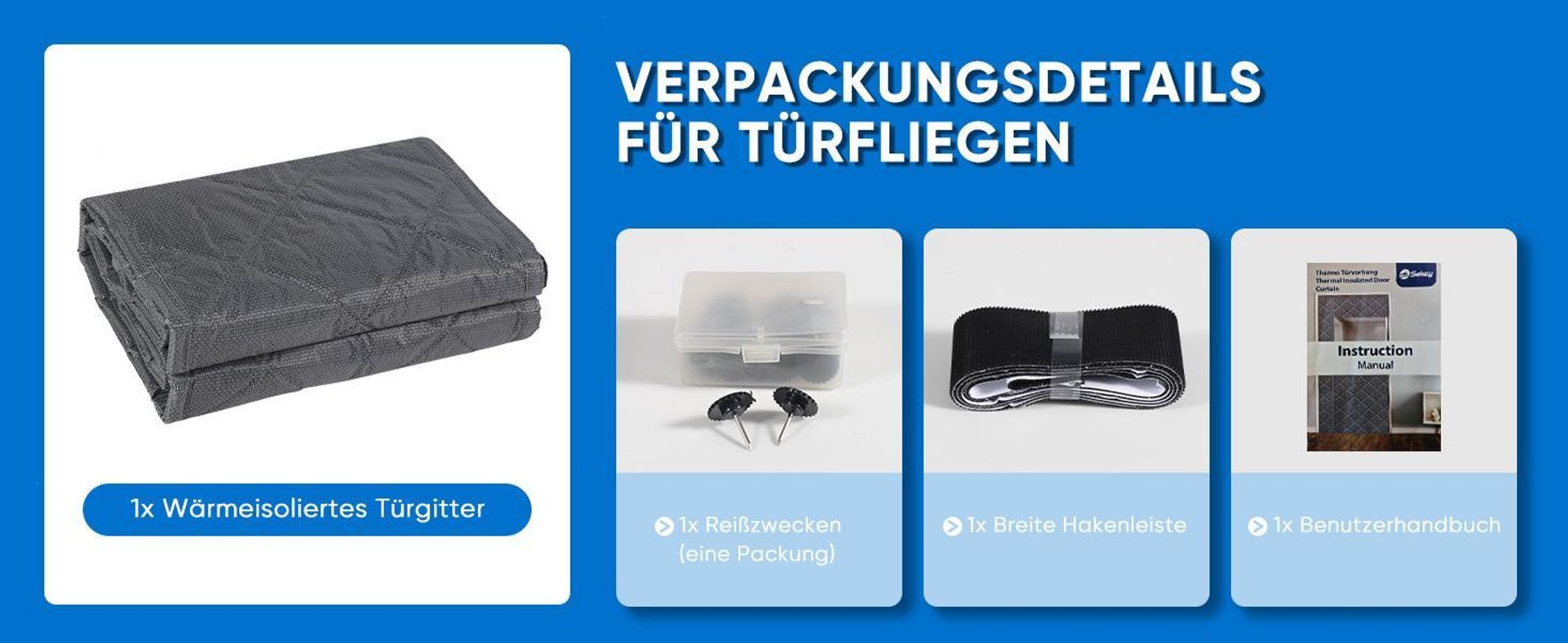 Thermovorhang magnetisch Türvorhang Kälteschutz winddicht seitliches Öffnen,Wärmeschutzvorhang, wärmeisolierend für Wohnzimmer & Balkon 90x210 cm