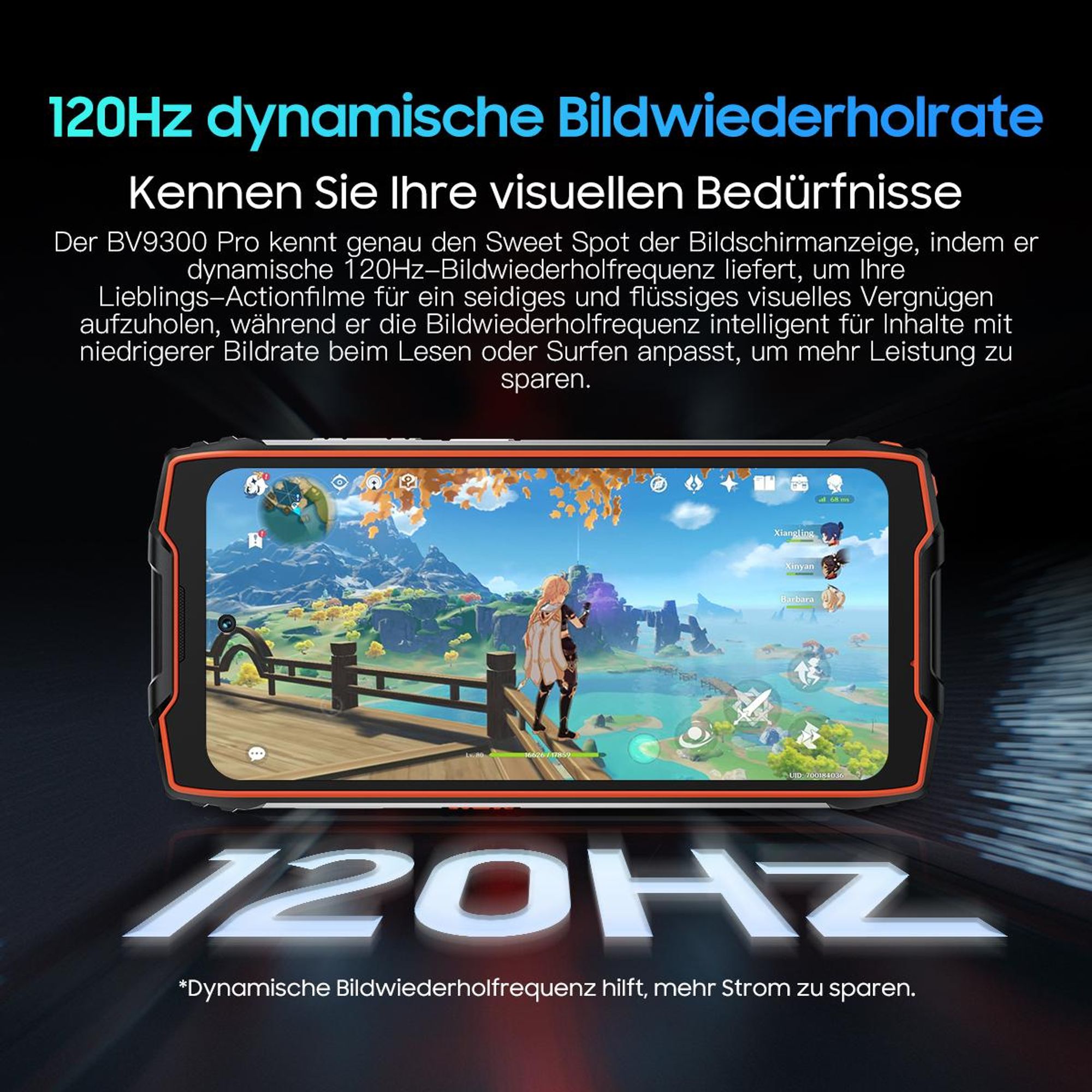 Blackview BV9300 Pro 6.7"，24GB+256GB，120Hz，15080mAh，64MP Kamera，33W Schnellladung，mit 100 LM Fackel，Dual-Display，IP68/IP69K+MIL-STD-810H，NFC，OTG