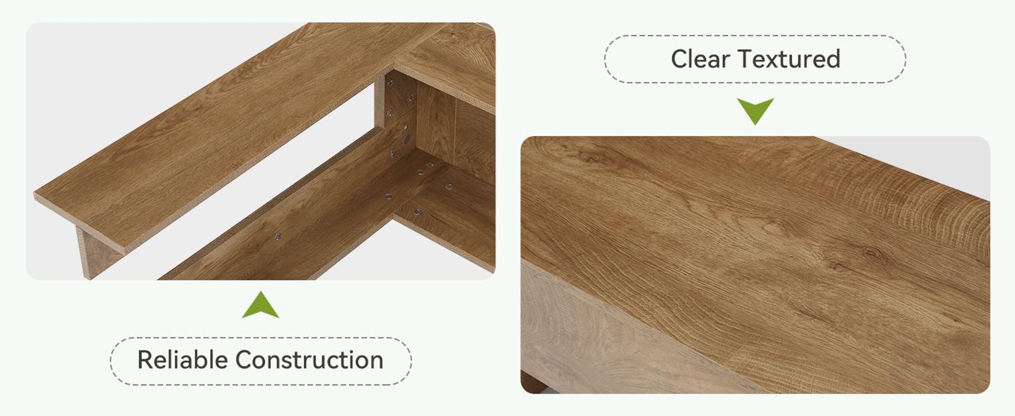 200 cm extra langer Konsolentisch, Sofatisch im Landhausstil hinter dem Sofa, großer Flurtisch für Wohnzimmer und Eingangsbereich, Eiche