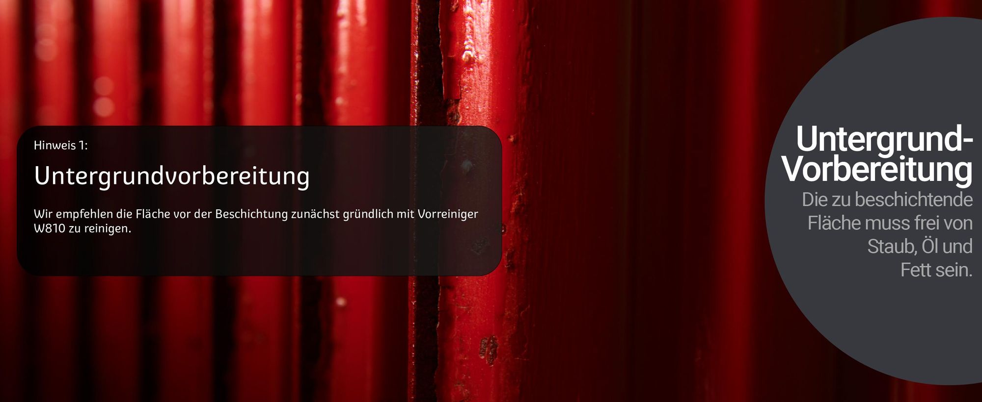 Heizungsfarbe W903 Untergrundvorbereitung