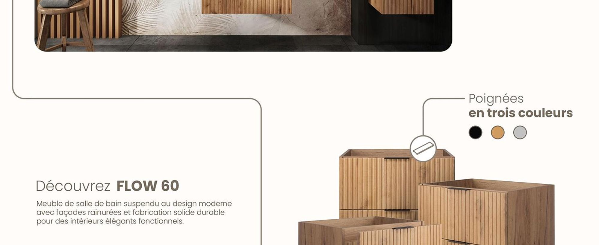 RODAN, meuble de salle de bain, armoire moderne, meuble sous vasque, meuble sous lavabo