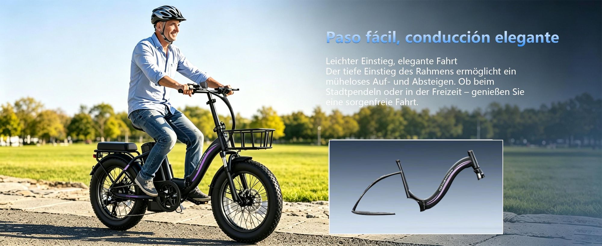Runetic Ebike, Foldable e-bikes, 250W Motor, 36V 13Ah herausnehmbarer Akku, bis zu 80 km Reichweite, 25 km/h, 20" x 3,0" Breitreifen, Grün