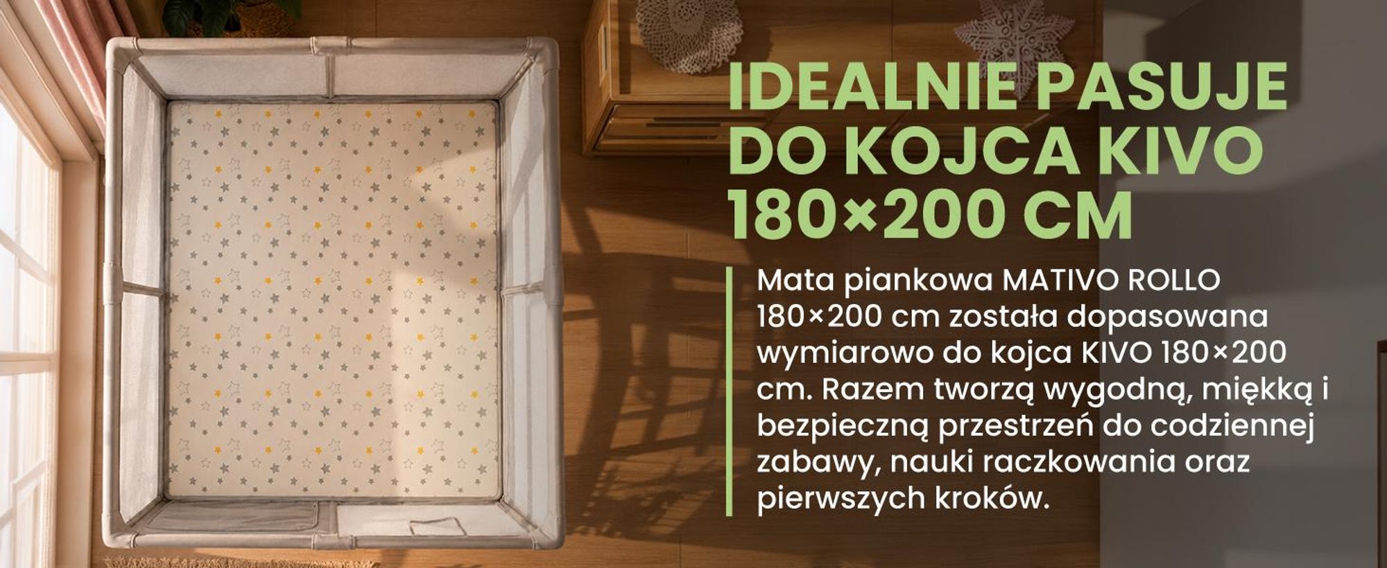 dwustronna mata do zabawy dla dzieci do raczkowania duża 180 na 200 cm wodoodporna i antypoślizgowa