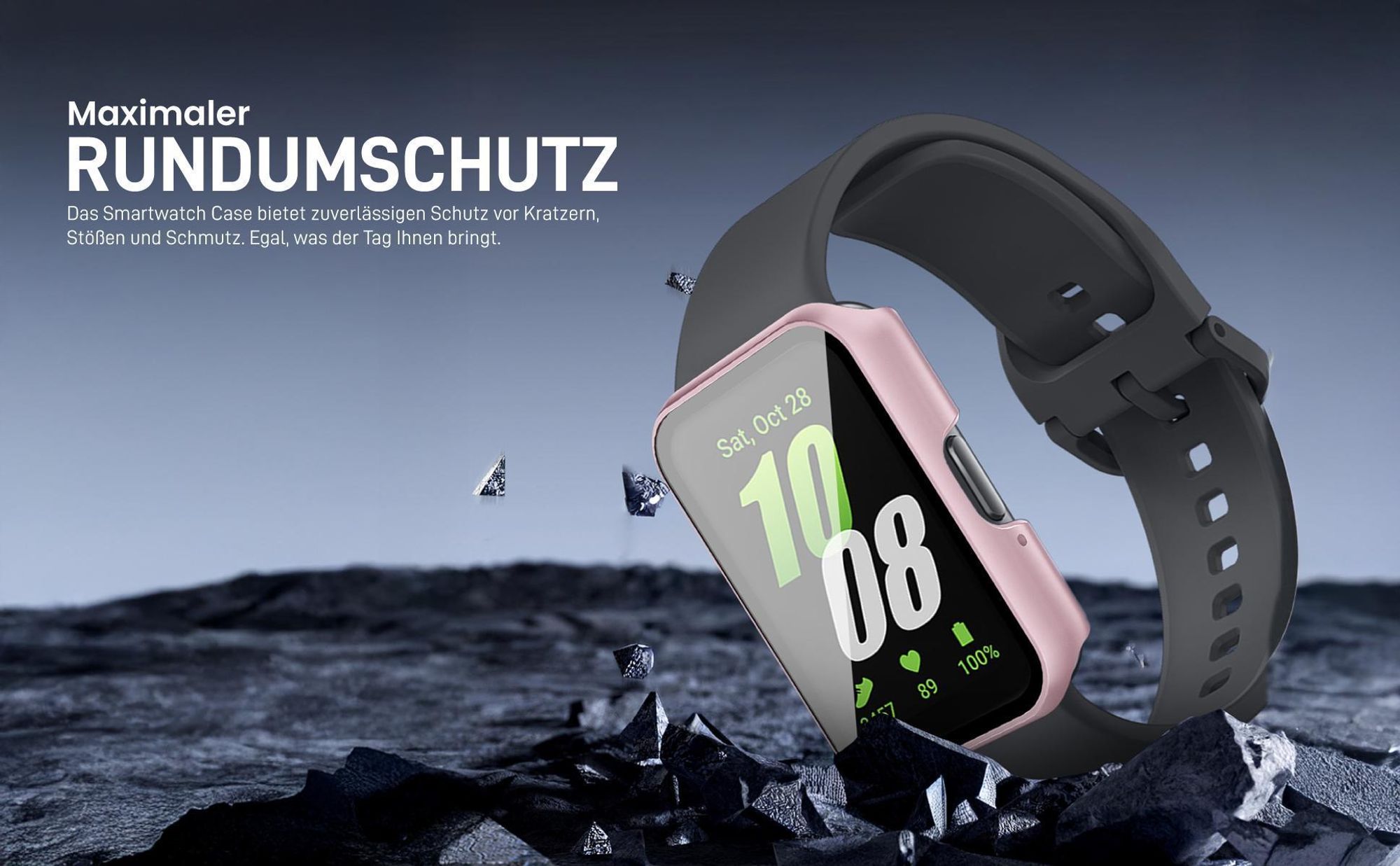 Dunkelblaues Case für Samsung Galaxy Fit3 mit Rundumschutz