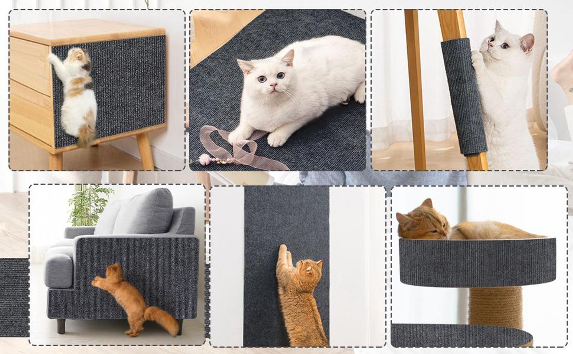 Katze Kratzschutz Matte, Kratzmatte, Kratzbrett Katze, Kratzschutz Sofa Katze, Katzenkratzmatte, DIY Selbstklebend, für Wände, Sofas, Böden
