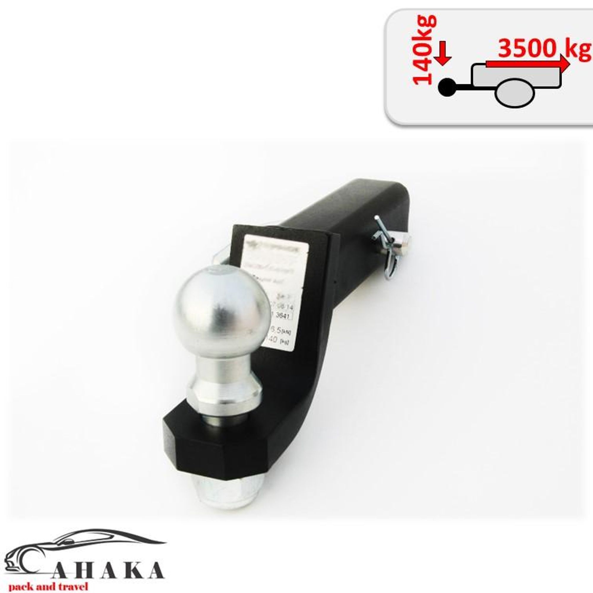 Anhängerkupplung AHK USA-Fahrzeuge Adapter ISO 50 Anhängevorrichtung | - 3 mm