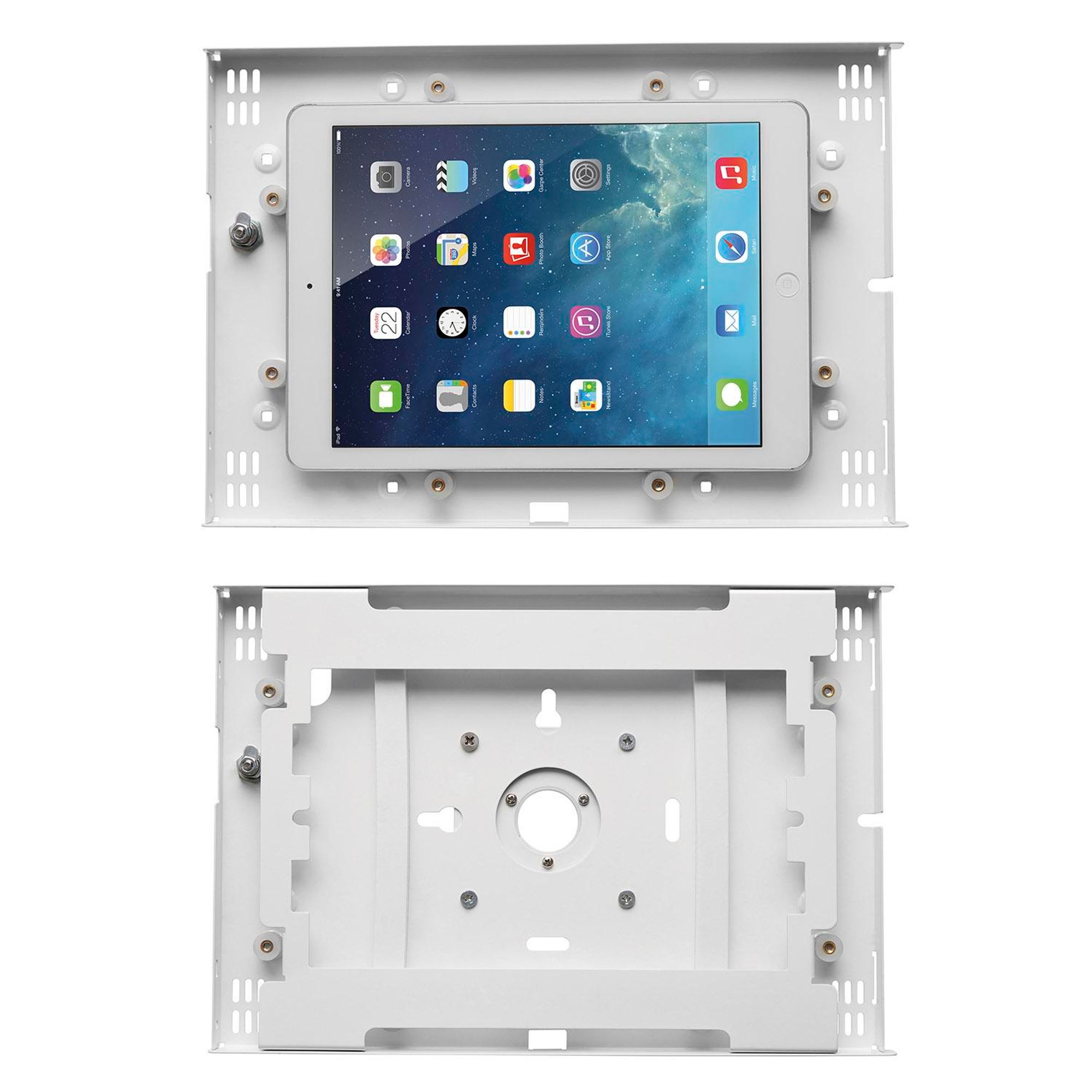 Tablethalterung mit Diebstalschutz - 2 in 1 - Tischmontage und Wandmontage - iPad / iPad Air / iPad Pro / Samsung Galaxy