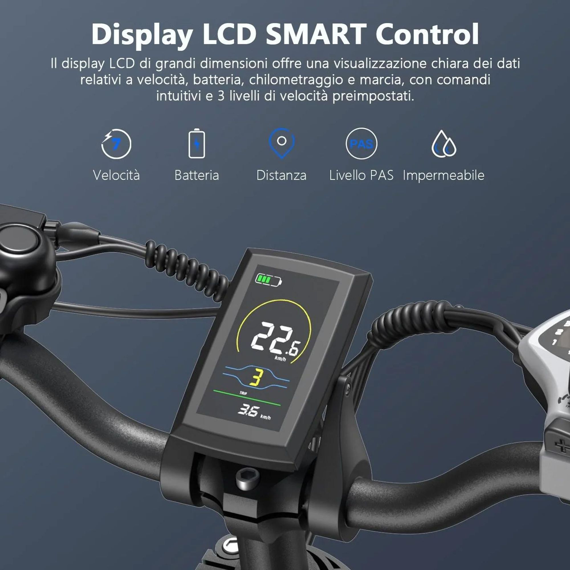 Electric Bike FAFREES F20 Max - Batteria 48V30AH Pneumatico 20" Freno a disco meccanico - Nero