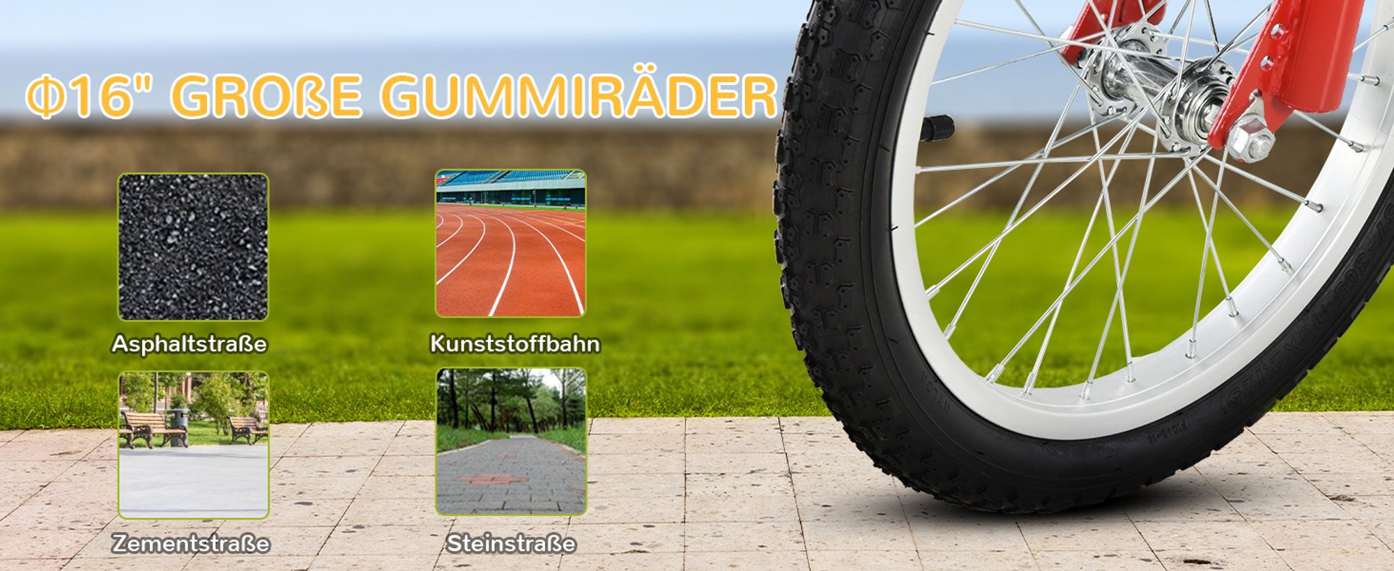 HOMCOM Tretroller Kinderroller Scooter Cityroller Luftreifen verstellbar Schwarz