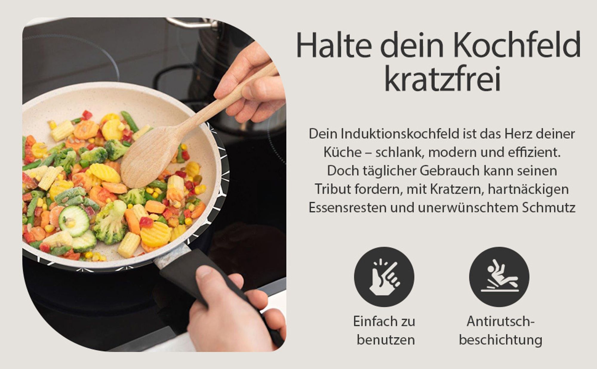 Meisterhome® Induktionsschutzmatte – Herdabdeckplatte - Herdabdeckung Induktionsfeld - Hitzeschutzmatte - Induktionsmatte für alle Größen - Silikon Matte - Induktion Schutzmatte, Model:Set 4