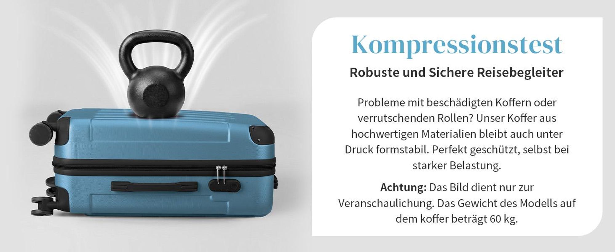 FCH 4tlg. ABS Hartschalen Kofferset 16/20/24/28 Zoll, Trolley mit 4 Rollen und Tragegriff, Eckschutz, Teleskopgriff, Marineblau