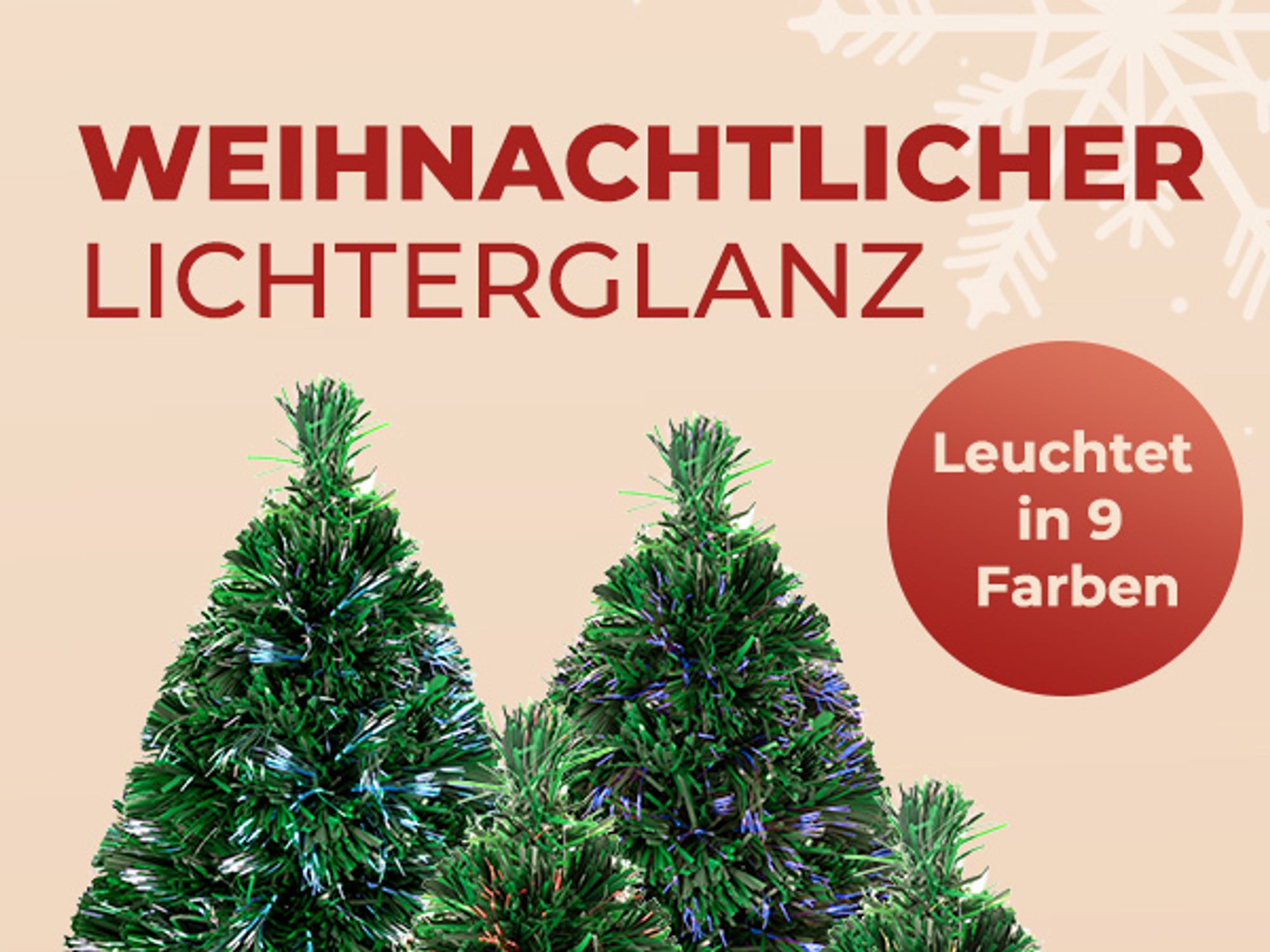 CASARIA® Weihnachtsbaum künstlich 66 cm Klein Tisch Topf Glasfaser mit Beleuchtung 9 Farben schwer entflammbar grün Tannenbaum Christbaum Weihnachten