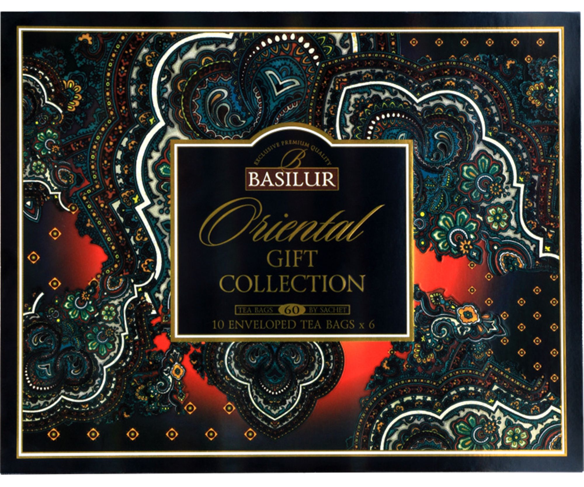 zestaw herbat HERBACIARKA herbata czarna zielona orientalna kolekcja prezentowa Basilur ORIENTAL GIFT ASSORTED prezent - 40x2g, 20x1,5g