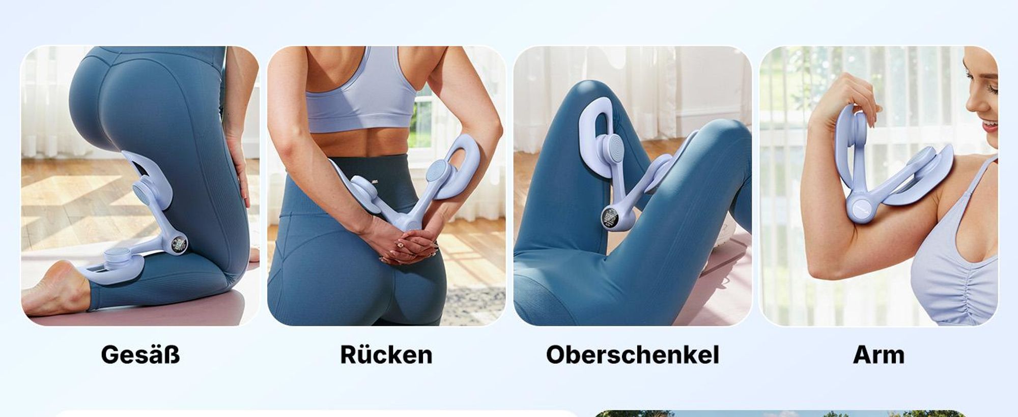 360° drehbarer Beckenboden- & Oberschenkeltrainer – LED-Display, kompakt & tragbar, für Gesäß, Rücken & Arme, Postnatale Rückbildung, Zuhause & Büro