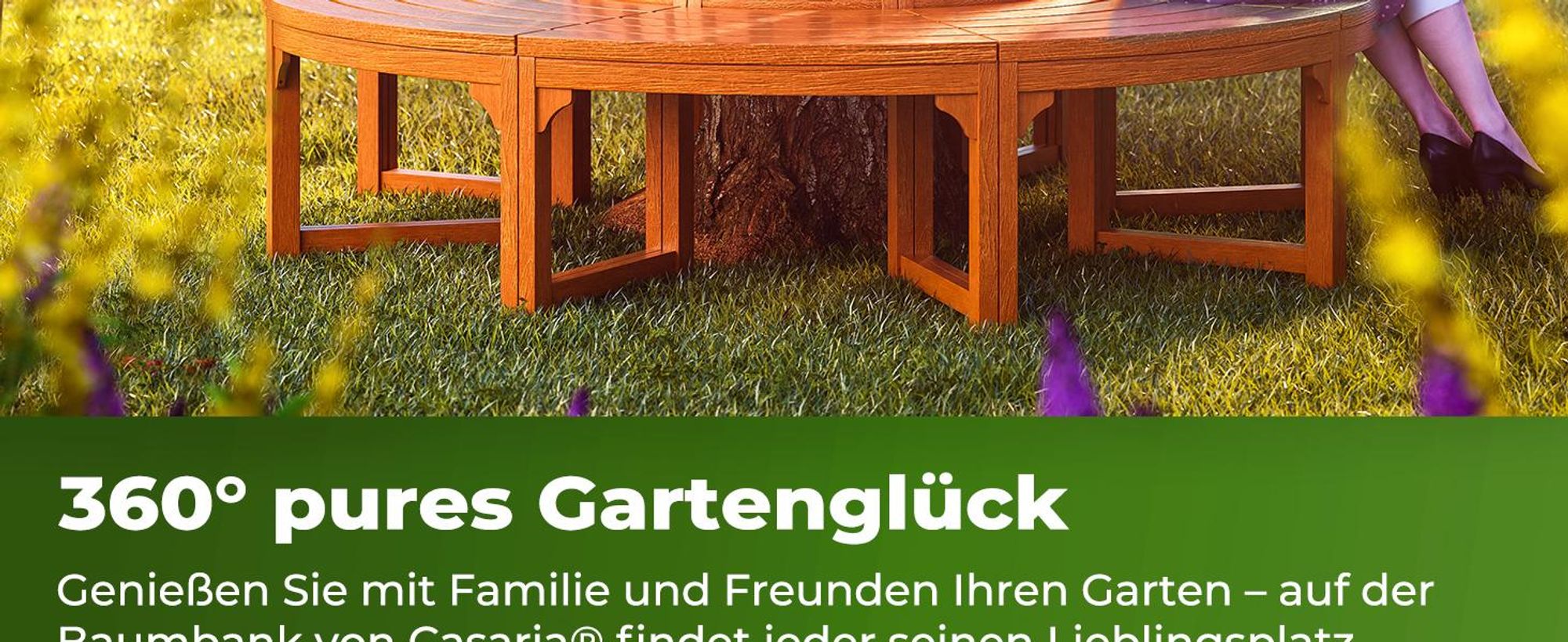 CASARIA® Baumbank FSC®-Zertifiziert Wetterfest