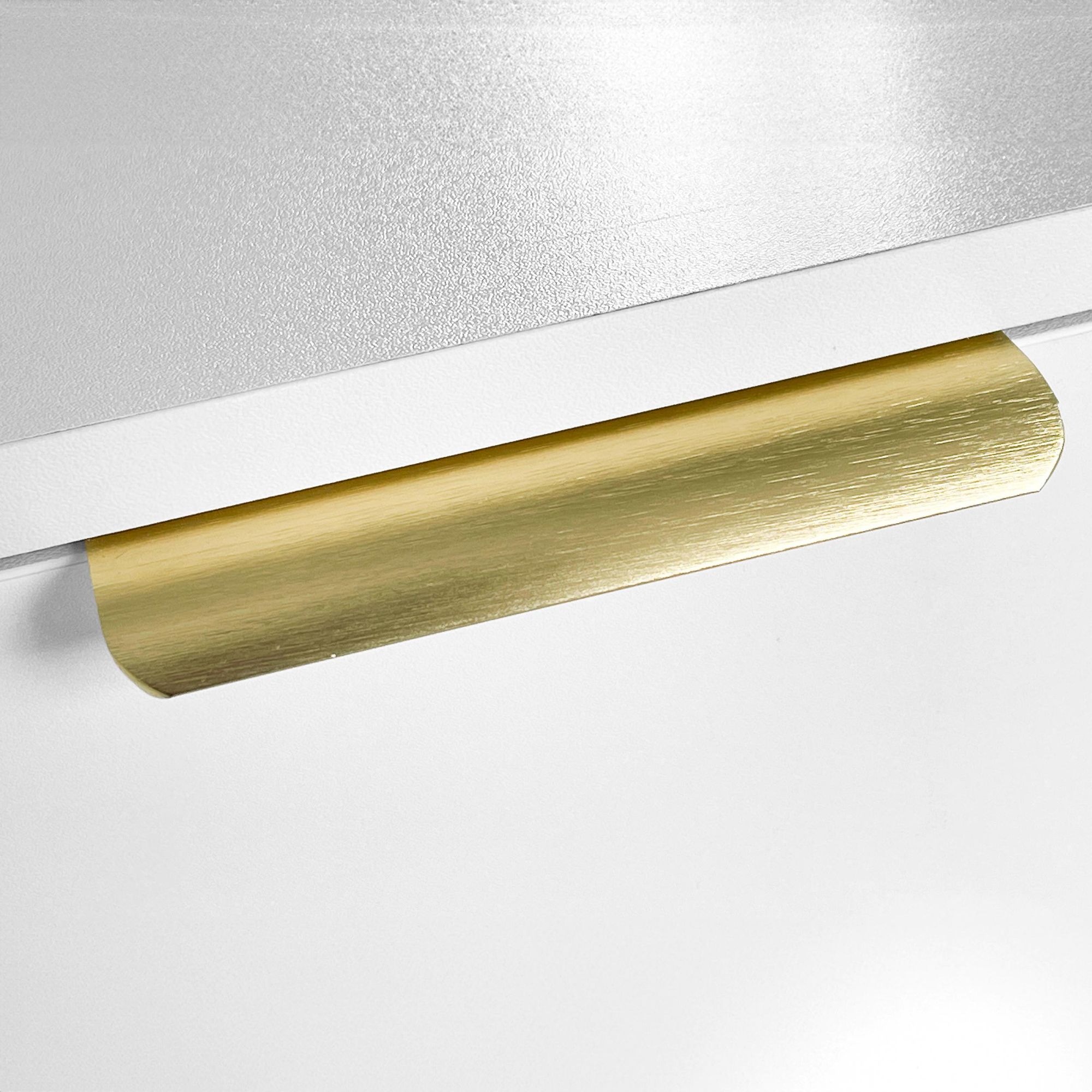 Merax Schminktisch mit LED-Bleuchtung, Frisiertisch mit Spiegel in Wolkenform, Kosmetiktisch mit Seitenschrank und Schubladen, B100/H78/T40cm, Weiß