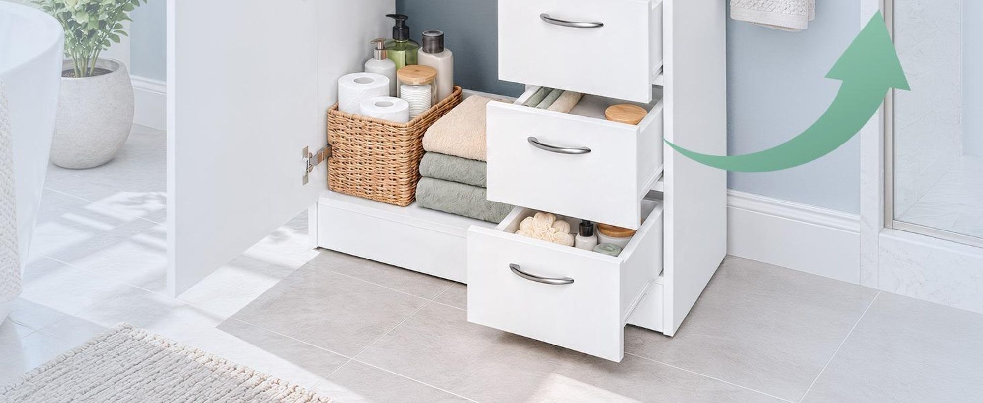 CASARIA® Waschbeckenunterschrank