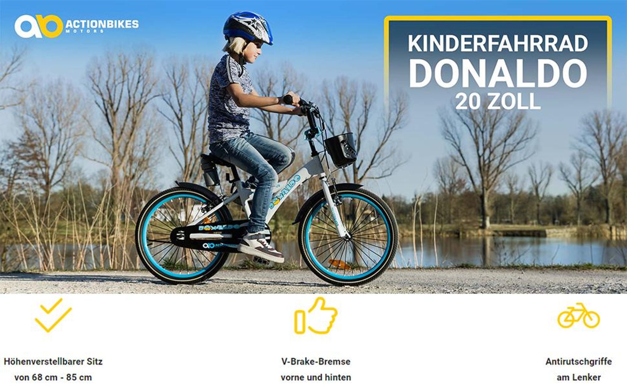 Actionbikes Kinderfahrrad Donaldo 20 Zoll | Kinder Fahrrad