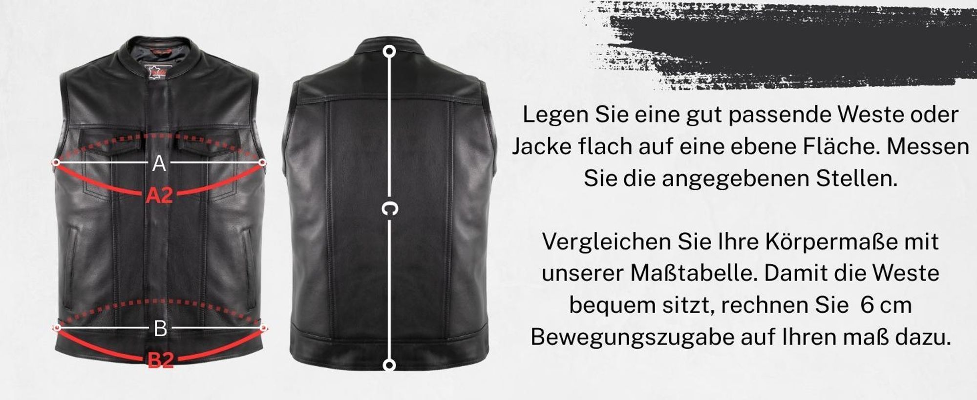 Herren Jeans Lederweste aus Rindsleder Weste Kutte Biker Motorrad Racing Custom(2XL)
