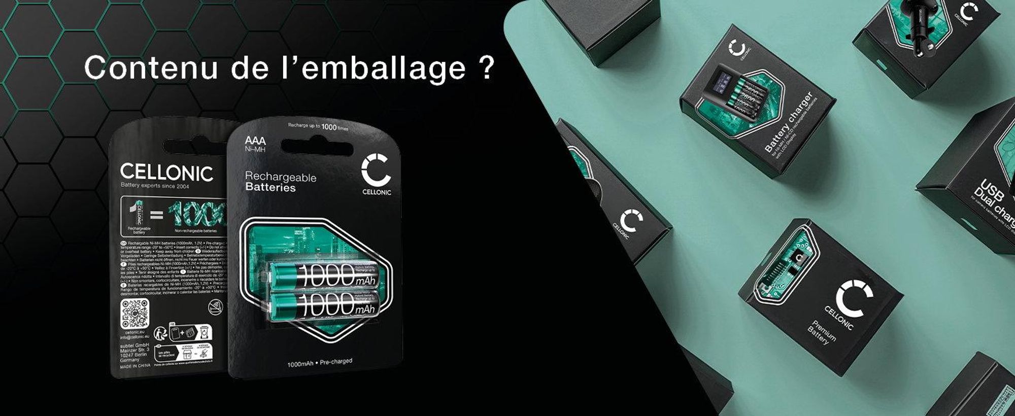 CELLONIC 2x Batterie pour Téléphone sans fil compatible avec Siemens Gigaset A415,C430 - (1000mAh, 1.2V)