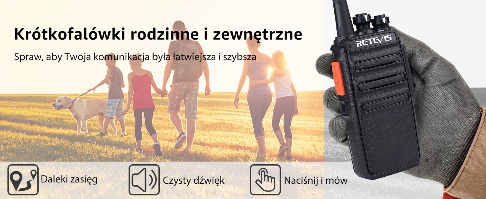 Radiotelefon Retevis RT24, 16-kanałowy ręczny radiotelefon VOX Squelch, ładowalny z zestawem słuchawkowym, stacja ładująca USB, do szkoły, hotelu, na plac budowy