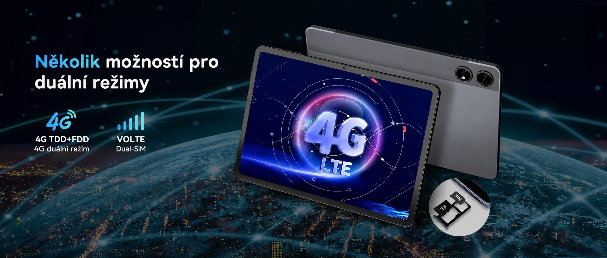 BESTTAB T60, 12,2" Android 16, tablet s procesorem Octa-Core, 48 GB RAM (12 + 36 GB), 256 GB/2 TB úložného prostoru a baterií s kapacitou 10000 mAh. Součástí balení je stylus, pouzdro, myš a klávesnice