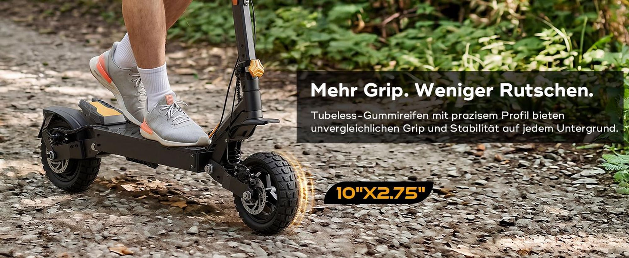 Ausom L1 ABE E-Scooter 90km Reichweite 930W Peak 10 Zoll Tubeless NFC E-ABS StVZO faltbar