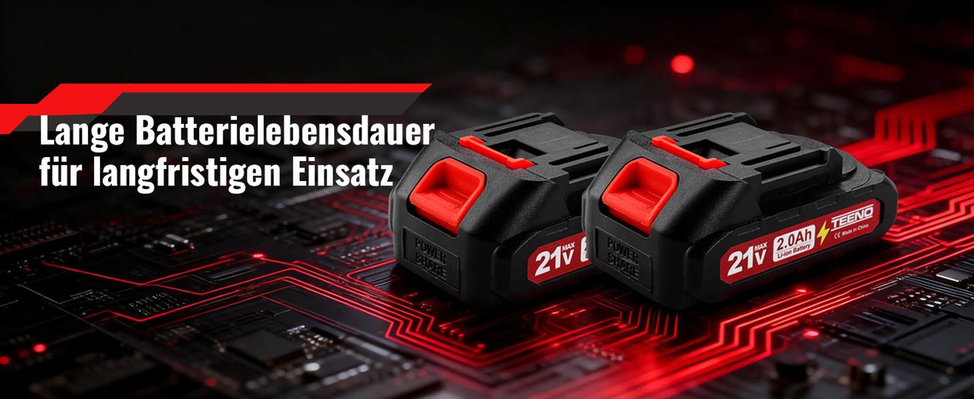 TEENO 21V Winkelschleifer mit Bürsten, 19500 U/min, inklusive 2 Akkus mit 1500mAh und 6 Schleifscheiben, professionelles Elektro-Trennschleifer Set