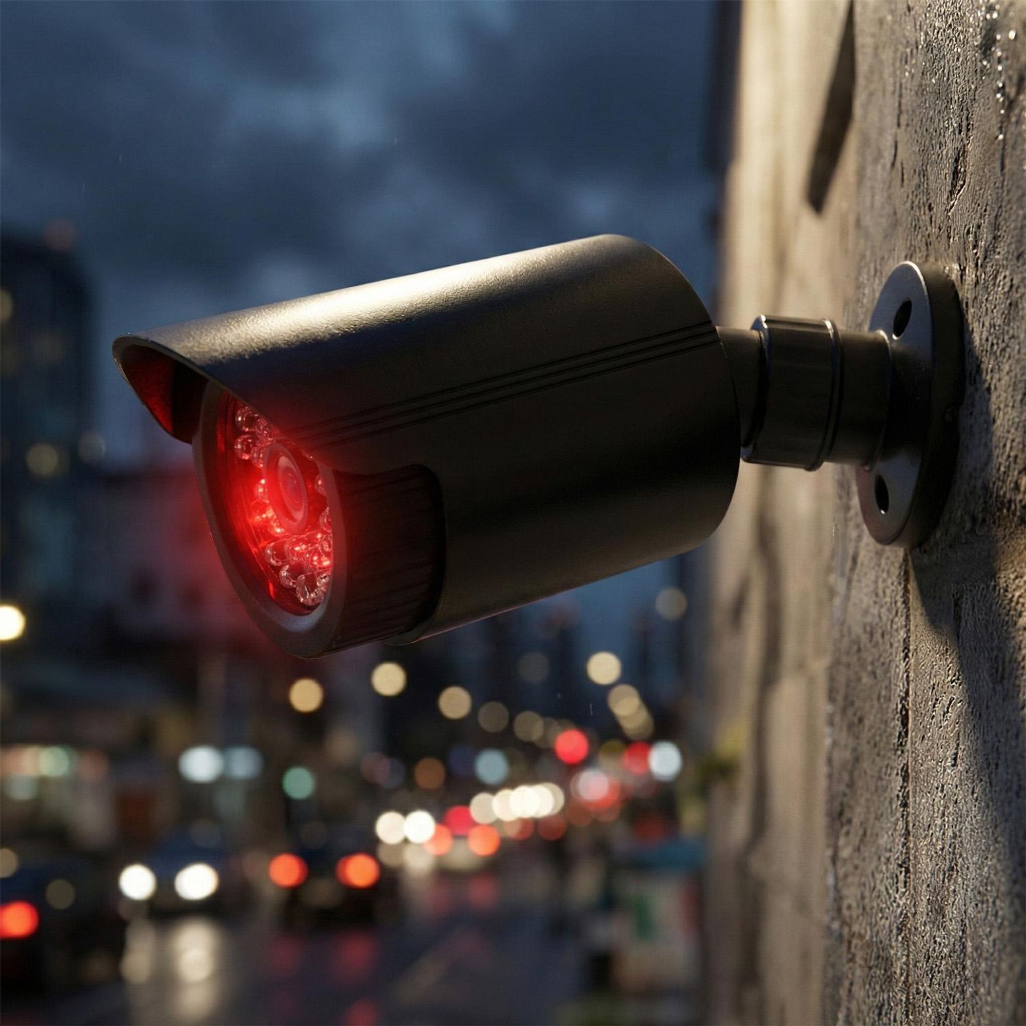 Attrappe einer Röhrenkamera IR-LEDs schwarz Stromversorgung 2xAA (im Lieferumfang enthalten) ABS IR1800 B